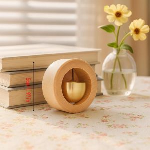 Handmade Walnut Bear Doorbell: Magnetic Entryway Chime